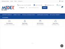 Tablet Screenshot of medex.co.ke